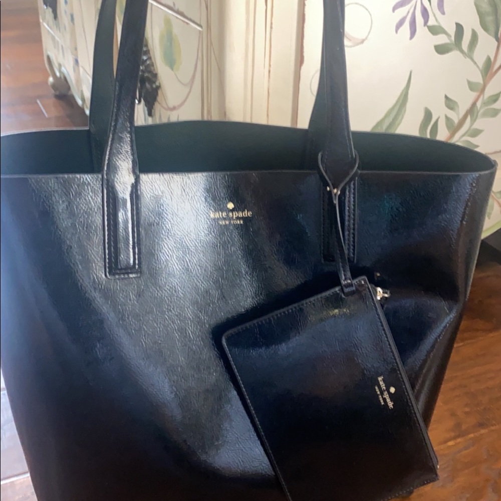 Kate Spade reversible tote with coin purse